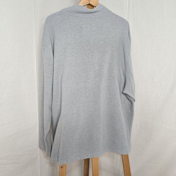 Van Heusen-Sweater Men's Size  2XL Gray Heather Pullover - Picture 3 of 4